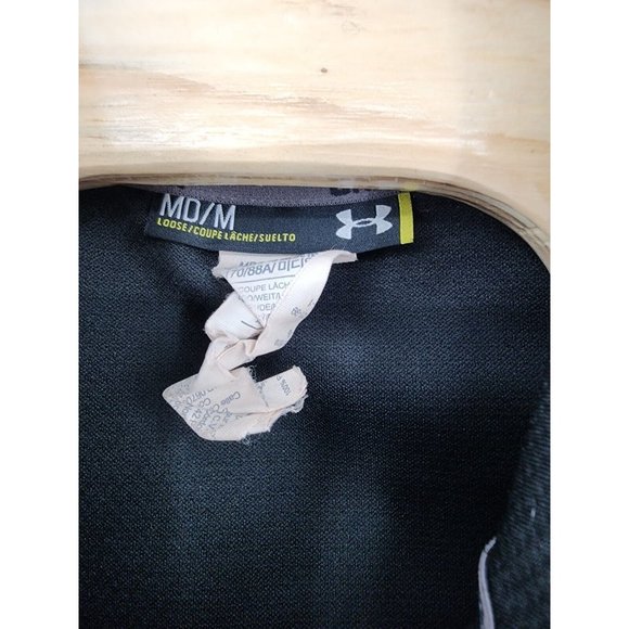 Under Armour Lightweight‎ Jacket Mens Size Medium Black Full Zip Long Sleeve - Picture 12 of 12